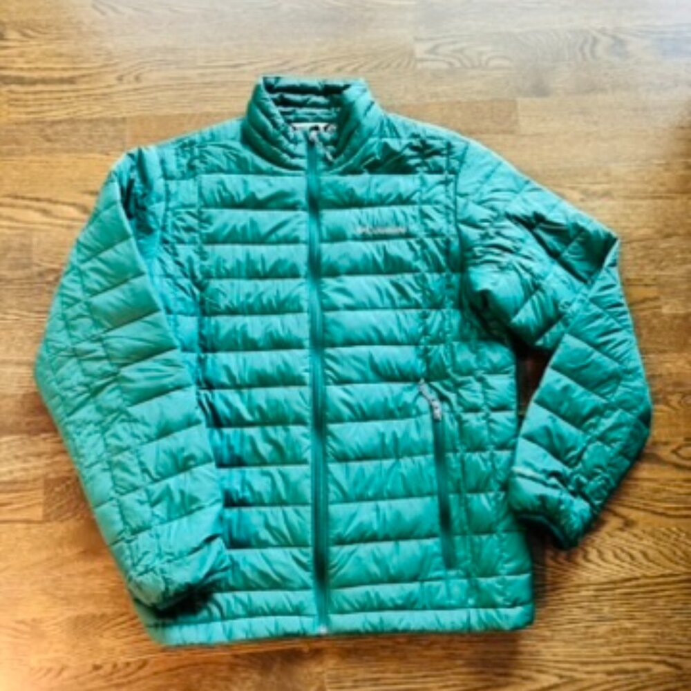 COLUMBIA Omni-heat Green puffer coat jacket Men's Medium